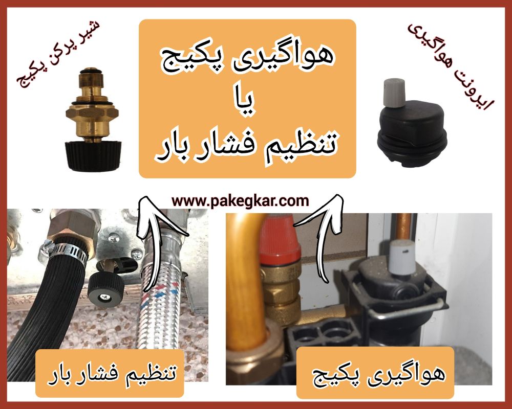 هواگیری پکیج و تعمیر پکيج ایران رادیاتور